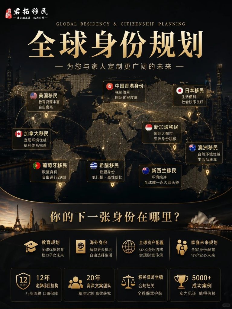 为什么越来越多家庭开始布局海外身份？ 1 君拓移民 来自小红书网页版