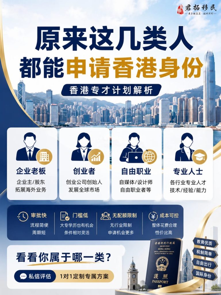 原来这几类人更适合申请香港身份！2026最新政策解读