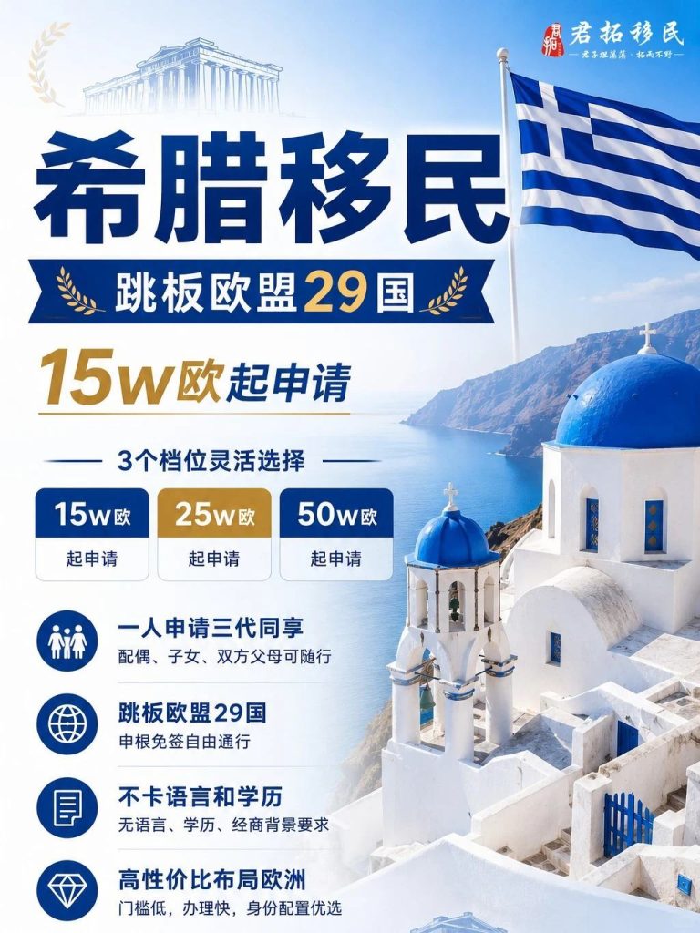 欧洲身份项目这么多，为什么选择希腊