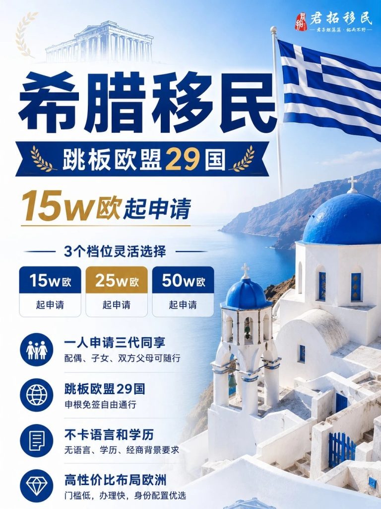欧洲身份项目这么多，为什么选择希腊