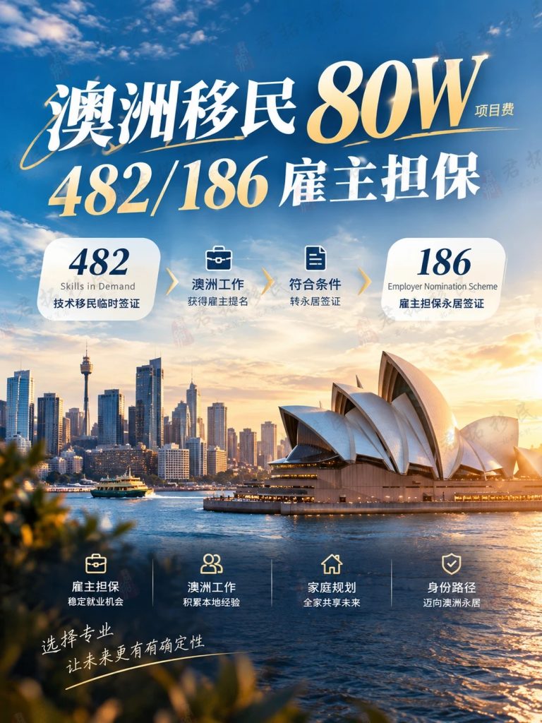 澳洲雇主担保｜80w预算+工作经验可申 1 君拓移民身份咨询 来自小红书网页版